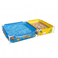561CF Bestway Каркасный бассейн + песочница 213х122х30,5см... 561CF Bestway Каркасный бассейн + песочница 213х122х30,5см...